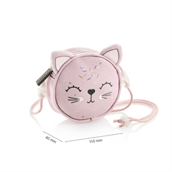 Pequeño Bolso de Mano, Gato Rosa - 1 ud.